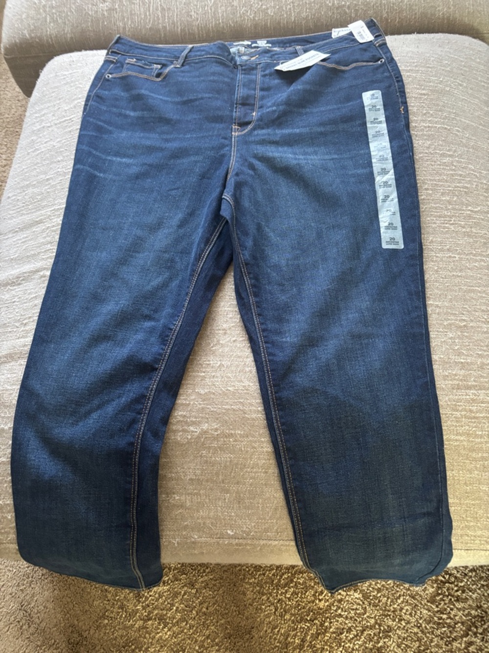 Old Navy Dark Blue Bootcut Stretch Jeans